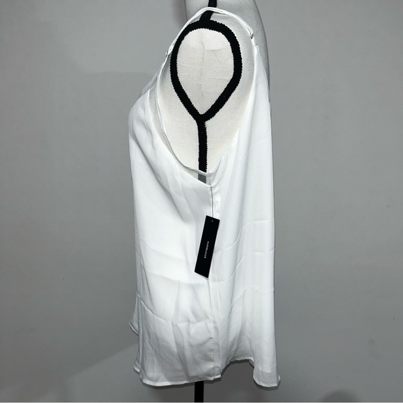 Lulu’s White Mesh Lightweight Tank Top - Slightly Stained - Picture 8 of 10